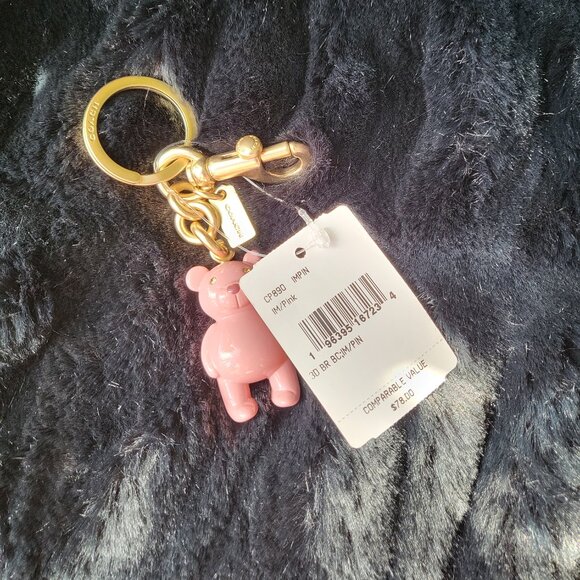 Coach Bear Bag Charm - Picture 1 of 3